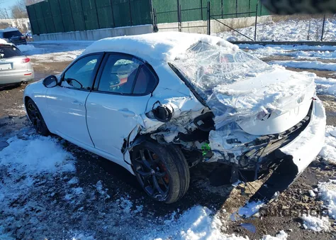 2021 Alfa Romeo Giulia Ti Awd from USA, damaged, VIN ZARFANBNXM7648087